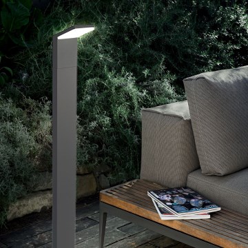 Ideal Lux - LED Vonkajšia lampa STYLE LED/8,5W/230V 4000K 100 cm CRI 90 IP54 antracit
