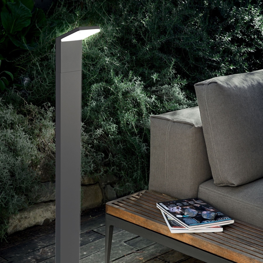 Ideal Lux - LED Vonkajšia lampa STYLE LED/8,5W/230V 4000K 100 cm CRI 90 IP54 antracit
