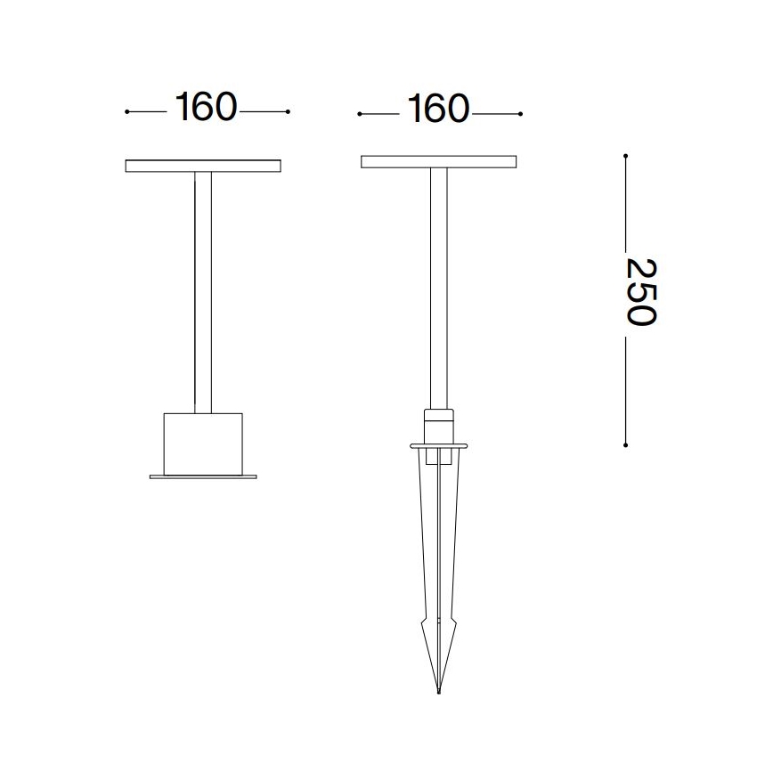 Ideal Lux - LED Vonkajšia lampa TOFFEE LED/11W/230V CRI 90 IP65 antracit