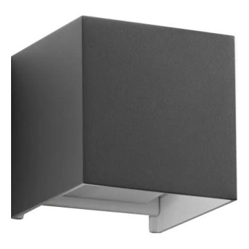 Ideal Lux - LED Vonkajšie nástenné svietidlo ATOM LED/12W/230V CRI 90 IP54 antracit