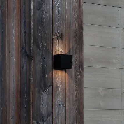 Ideal Lux - LED Vonkajšie nástenné svietidlo ATOM LED/12W/230V CRI 90 IP54 čierna