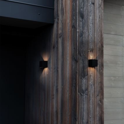 Ideal Lux - LED Vonkajšie nástenné svietidlo ATOM LED/12W/230V CRI 90 IP54 čierna