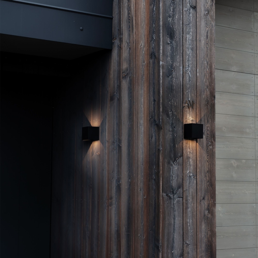 Ideal Lux - LED Vonkajšie nástenné svietidlo ATOM LED/12W/230V CRI 90 IP54 čierna