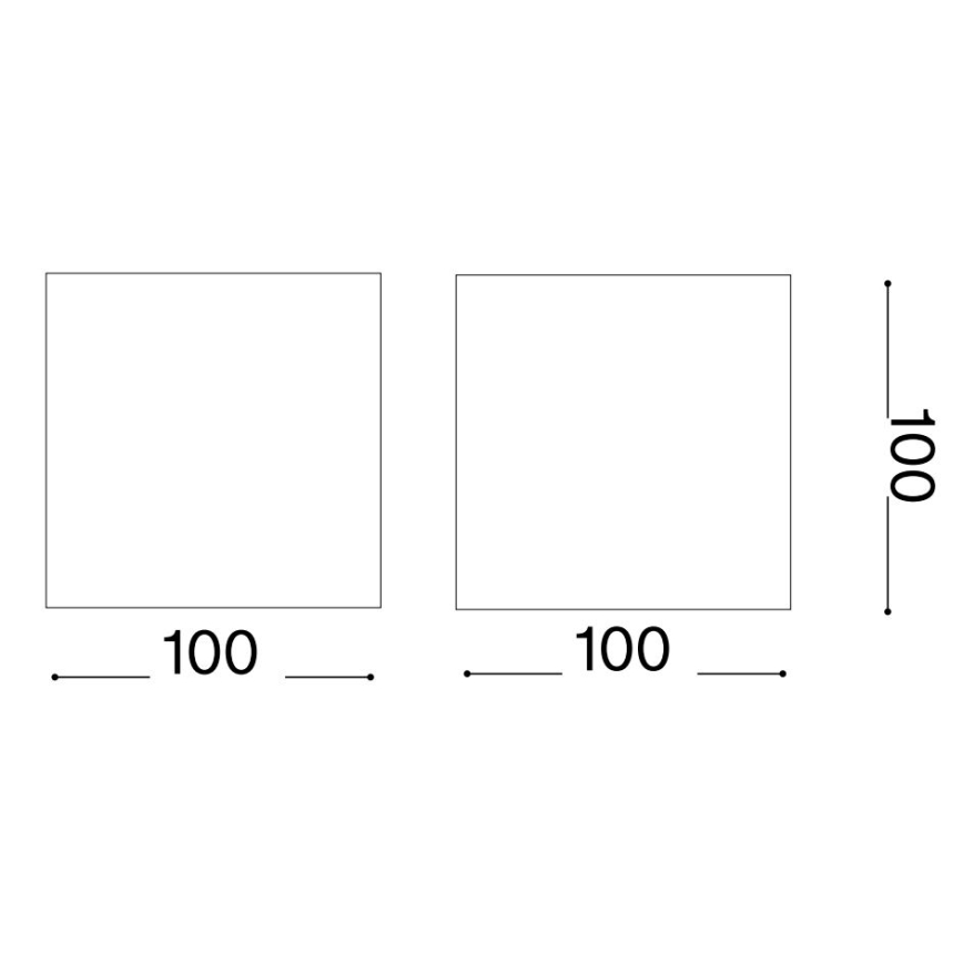 Ideal Lux - LED Vonkajšie nástenné svietidlo ATOM LED/12W/230V CRI 90 IP54 hnedá