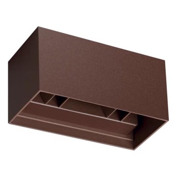 Ideal Lux - LED vonkajšie nástenné svietidlo ATOM LED/25W/230V CRI 90 IP54 hnedá