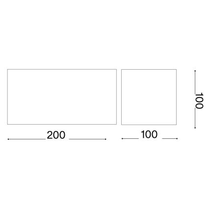Ideal Lux - LED Vonkajšie nástenné svietidlo ATOM LED/25W/230V CRI 90 IP54 biela