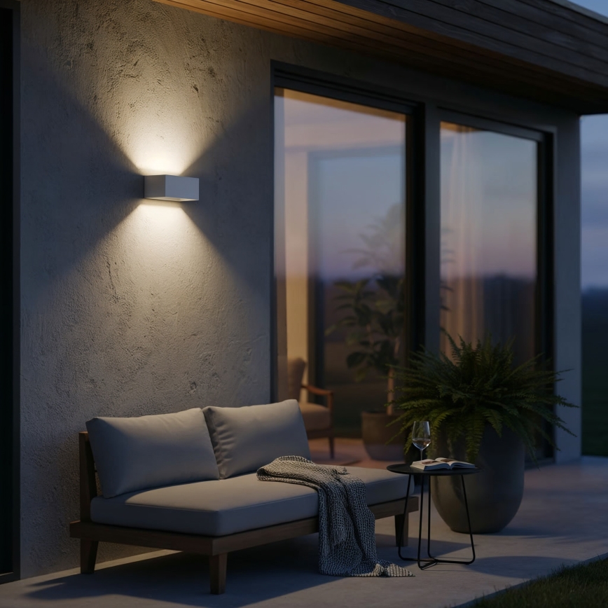 Ideal Lux - LED Vonkajšie nástenné svietidlo ATOM LED/25W/230V CRI 90 IP54 biela