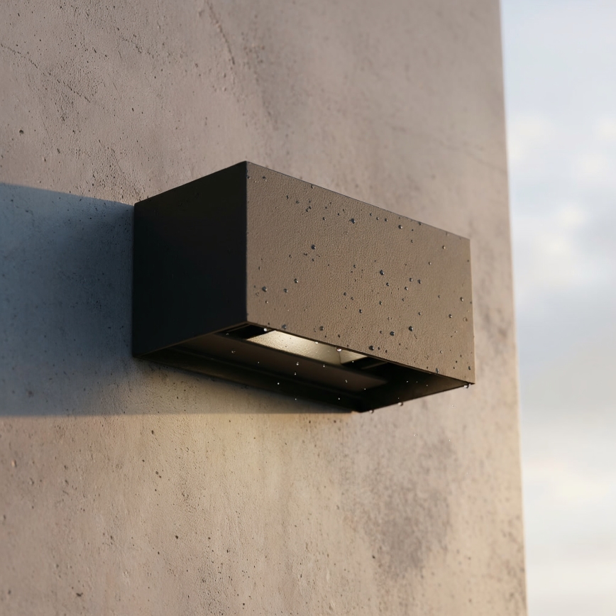 Ideal Lux - LED Vonkajšie nástenné svietidlo ATOM LED/25W/230V CRI 90 IP54 čierna