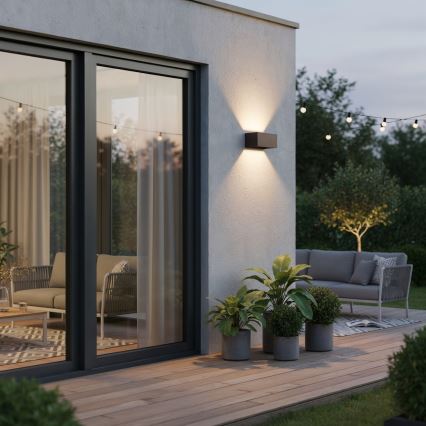 Ideal Lux - LED Vonkajšie nástenné svietidlo ATOM LED/25W/230V CRI 90 IP54 hnedá