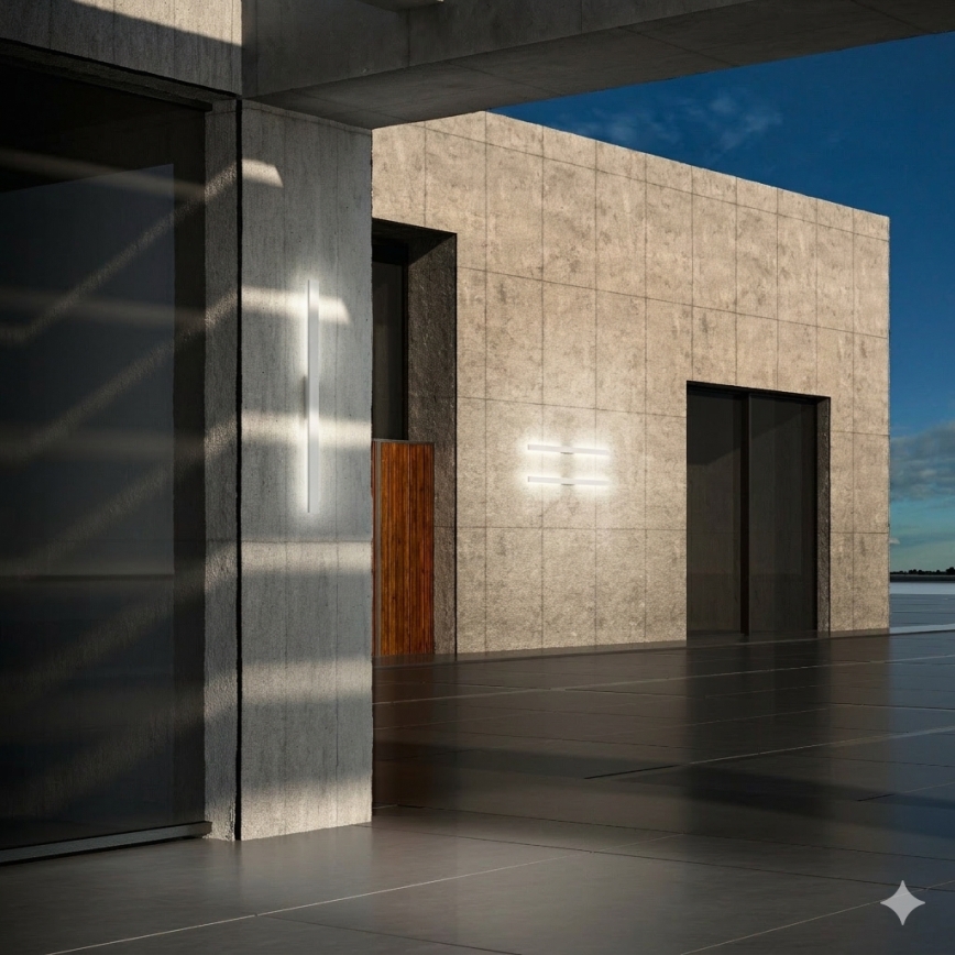 Ideal Lux - LED Vonkajšie nástenné svietidlo LINEA LED/20W/230V CRI 90 104 cm IP54 biela