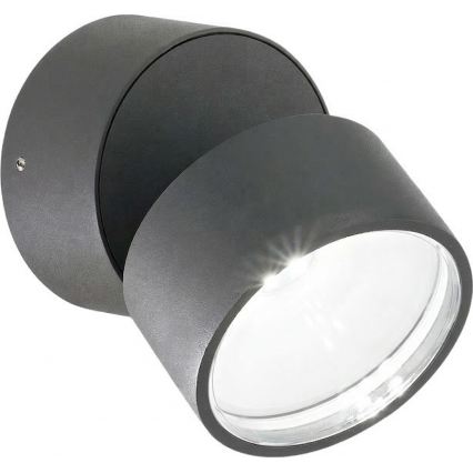 Ideal Lux - LED Vonkajšie nástenné svietidlo OMEGA LED/7W/230V CRI 90 IP54 antracit
