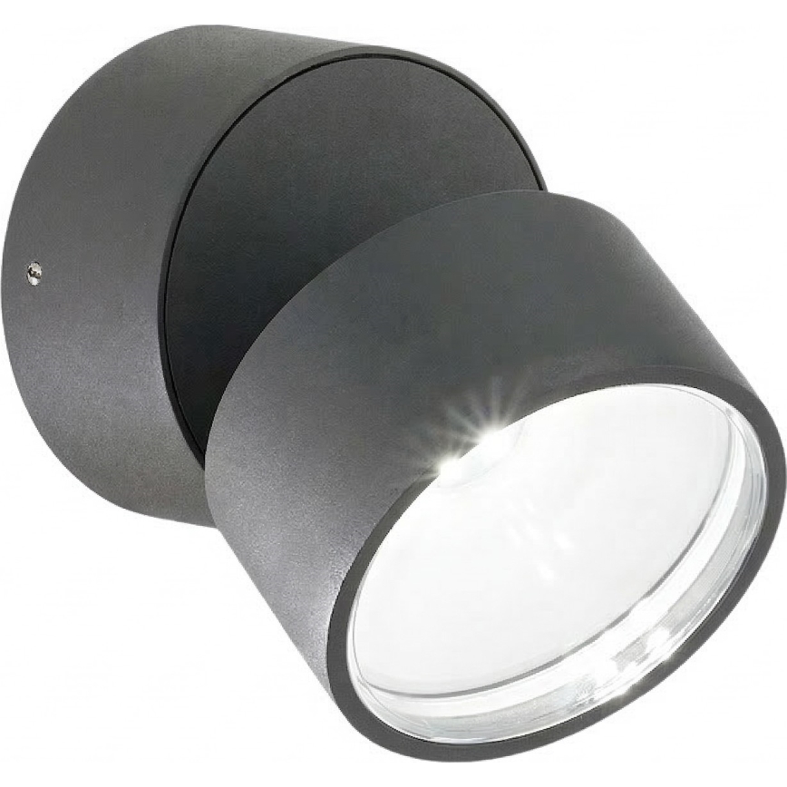 Ideal Lux - LED Vonkajšie nástenné svietidlo OMEGA LED/7W/230V CRI 90 IP54 antracit