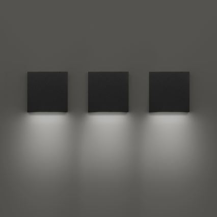 Ideal Lux - LED vonkajšie nástenné svietidlo POST-IT LED/3W/12V CRI 90 čierne