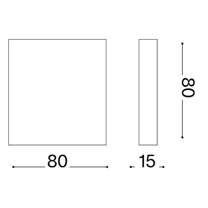 Ideal Lux - LED Vonkajšie nástenné svietidlo POST-IT LED/3W/12V CRI 90 mosadz