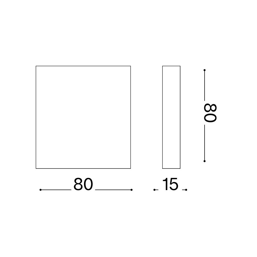 Ideal Lux - LED Vonkajšie nástenné svietidlo POST-IT LED/3W/12V CRI 90 mosadz