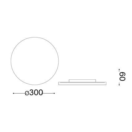 Ideal Lux - LED vonkajšie nástenné svietidlo PUNTO LED/16W/230V CRI 90 pr. 30 cm IP54 čierne