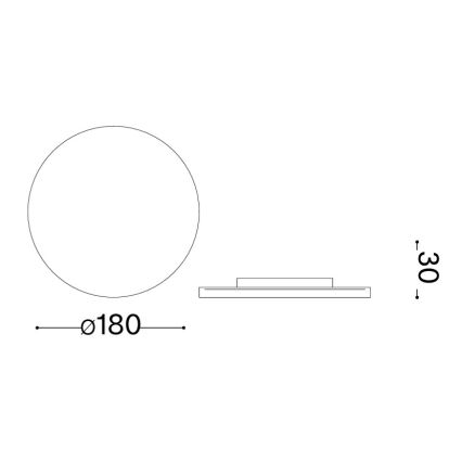 Ideal Lux - LED vonkajšie nástenné svietidlo PUNTO LED/9W/230V CRI 90 pr. 18 cm IP54 antracit