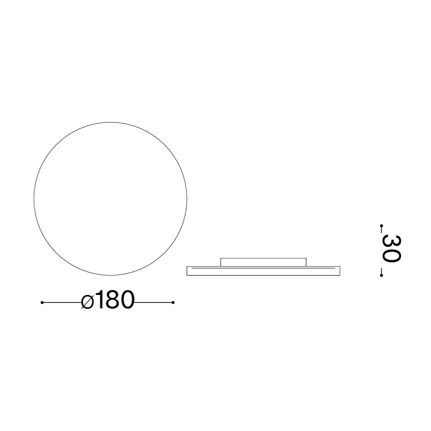 Ideal Lux - LED vonkajšie nástenné svietidlo PUNTO LED/9W/230V CRI 90 pr. 18 cm IP54 biela
