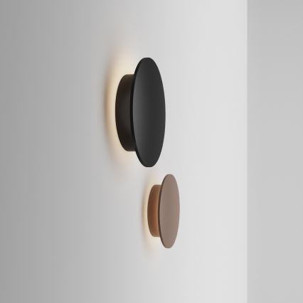 Ideal Lux - LED vonkajšie nástenné svietidlo PUNTO LED/9W/230V CRI 90 priemer 18 cm IP54 hnedé
