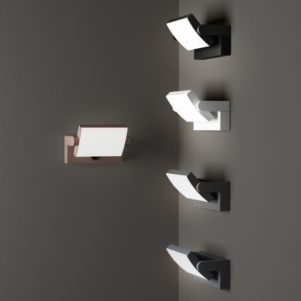 Ideal Lux - LED Vonkajšie nástenné svietidlo so senzorom SWIPE LED/21W/230V CRI 90 IP54 antracit