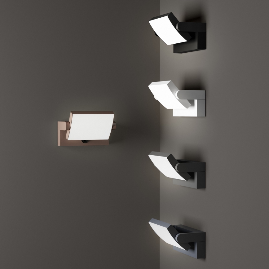 Ideal Lux - LED Vonkajšie nástenné svietidlo so senzorom SWIPE LED/21W/230V CRI 90 IP54 antracit