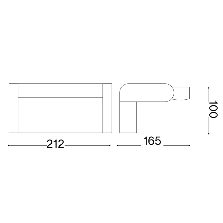 Ideal Lux - LED Vonkajšie nástenné svietidlo so senzorom SWIPE LED/21W/230V CRI 90 IP54 biela