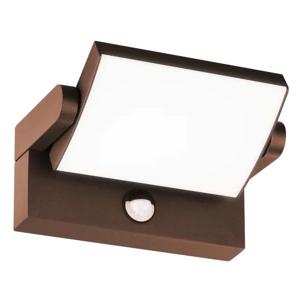 Ideal Lux - LED Vonkajšie nástenné svietidlo so senzorom SWIPE LED/21W/230V CRI 90 IP54 hnedá
