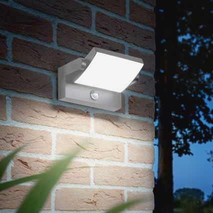 Ideal Lux - LED vonkajšie nástenné svietidlo s pohybovým snímačom SWIPE LED/21W/230V CRI 90 IP54 biela