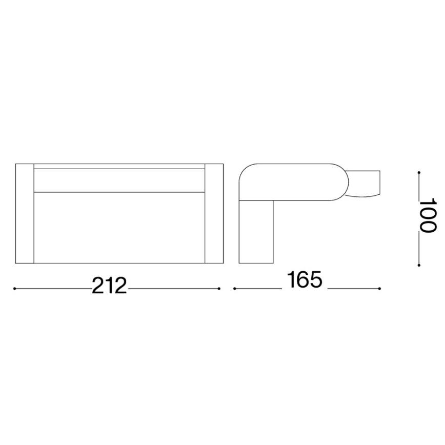 Ideal Lux - LED vonkajšie nástenné svietidlo s pohybovým snímačom SWIPE LED/21W/230V CRI 90 IP54 biela