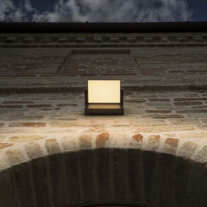 Ideal Lux - LED Vonkajšie nástenné svietidlo SWIPE LED/21W/230V CRI 90 IP54 hnedá