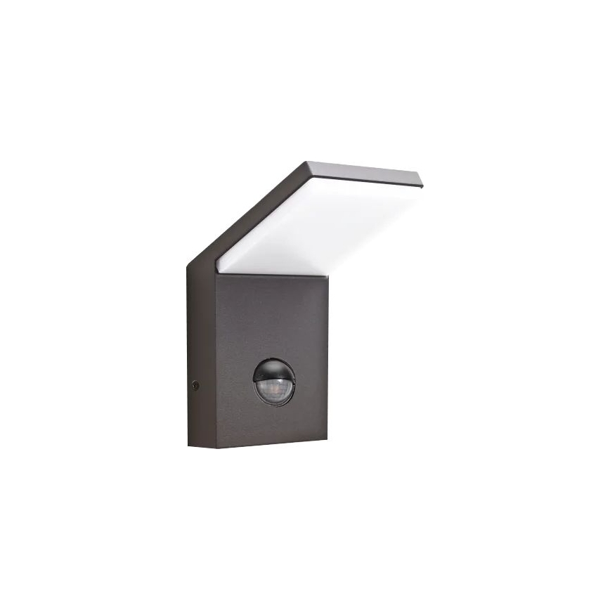 Ideal Lux - LED vonkajšie svietidlo so senzorom STYLE LED/9W/230V 4000K CRI 90 IP54 antracit