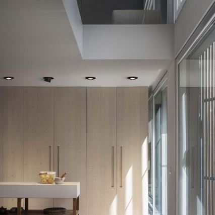 Ideal Lux - LED podhľadové bodové svietidlo NOVA LED/12W/230V 3000K CRI 90 pr. 10 cm čierne