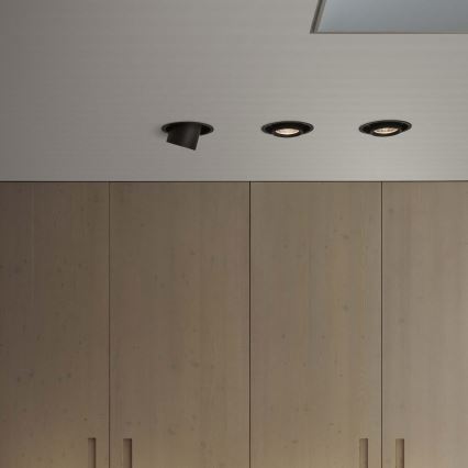 Ideal Lux - LED podhľadové bodové svietidlo NOVA LED/12W/230V 3000K CRI 90 pr. 10 cm čierne