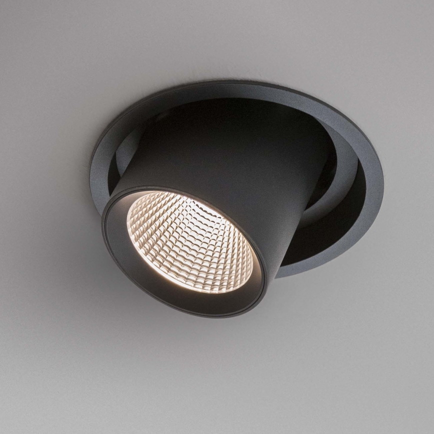 Ideal Lux - LED podhľadové bodové svietidlo NOVA LED/12W/230V 3000K CRI 90 pr. 10 cm čierne