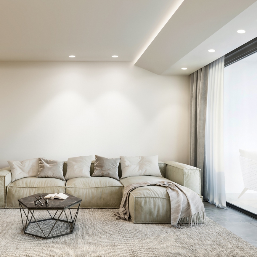 Ideal Lux - LED zapustené stropné svietidlo GAME TRIM LED/11W/230V 4000K CRI 90 priemer 8,5 cm IP40 biela