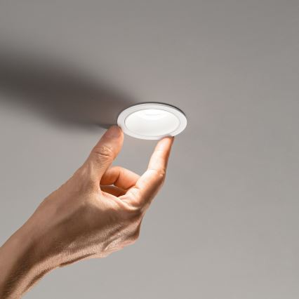 Ideal Lux - LED zapustené stropné svietidlo GAME TRIM LED/11W/230V 4000K CRI 90 priemer 8,5 cm IP40 biela