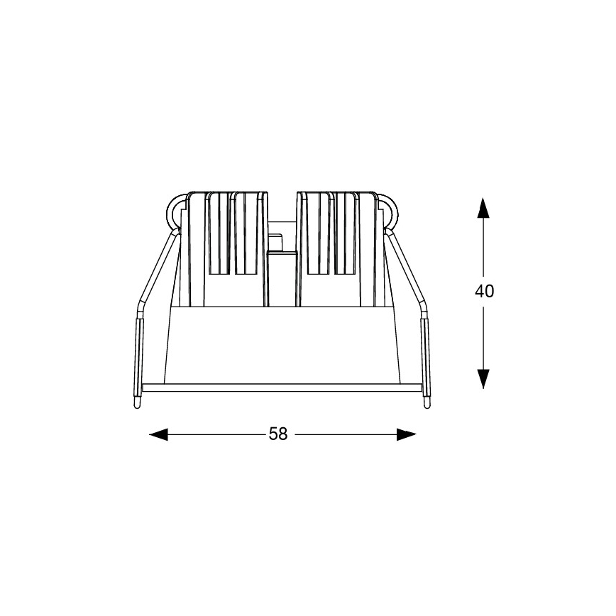 Ideal Lux - LED Podhľadové svietidlo GAME TRIM LED/5,5W/230V 3000K CRI 90 priemer 5,8 cm čierna