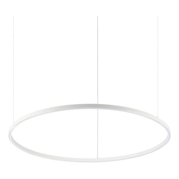 Ideal Lux - LED závesný luster na lane ORACLE SLIM LED/53W/230V 4000K CRI 90 priemer 90 cm biela