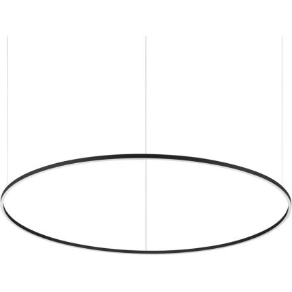 Ideal Lux - Závesné LED svietidlo na lanku ORACLE SLIM LED/83W/230V 2700K CRI 90 priemer 150 cm čierna