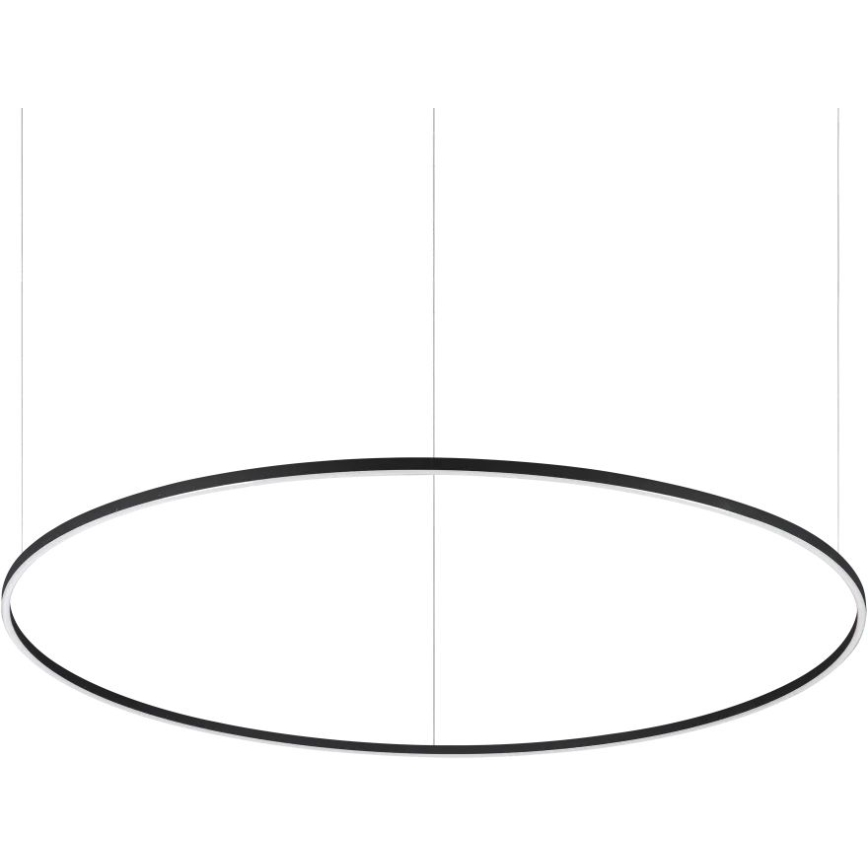 Ideal Lux - Závesné LED svietidlo na lanku ORACLE SLIM LED/83W/230V 2700K CRI 90 priemer 150 cm čierna