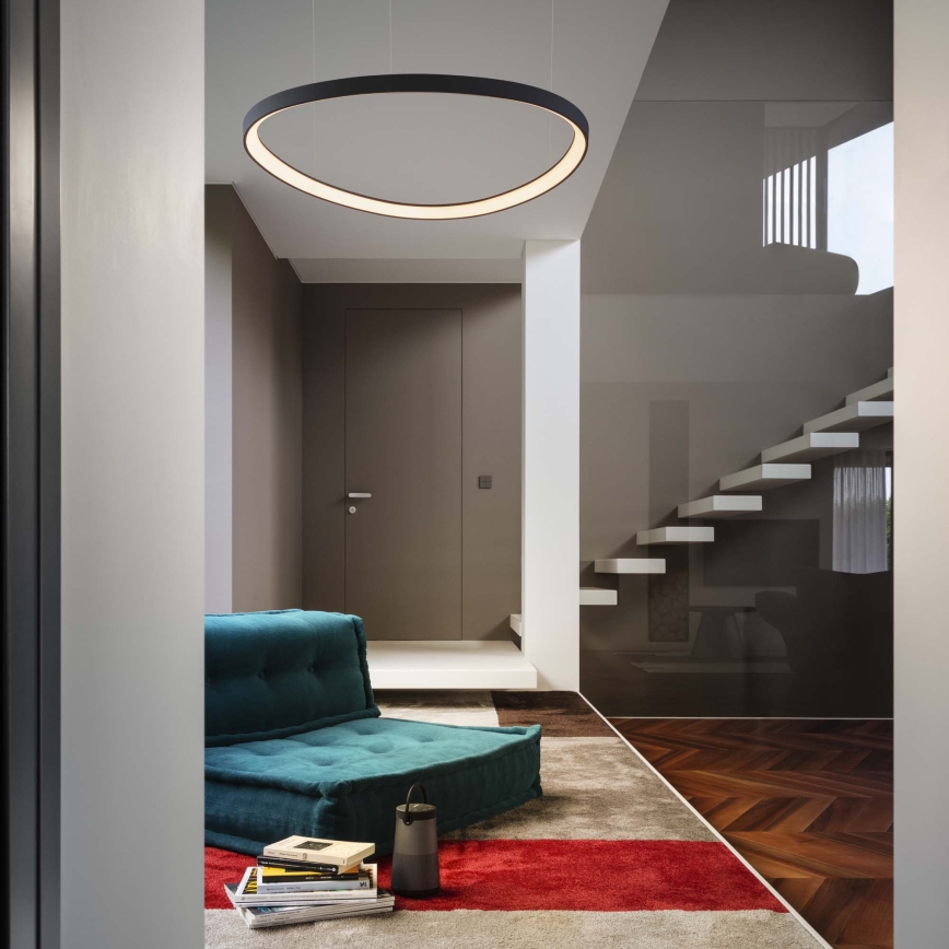 Ideal Lux - LED luster na lanku GEMINI LED/36W/230V 4000K pr. 42,5 cm CRI 90 čierna