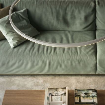 Ideal Lux - stmievateľný LED závesný luster ORACLE SLIM LED/40W/230V 3000K CRI 90 priemer 70 cm biela