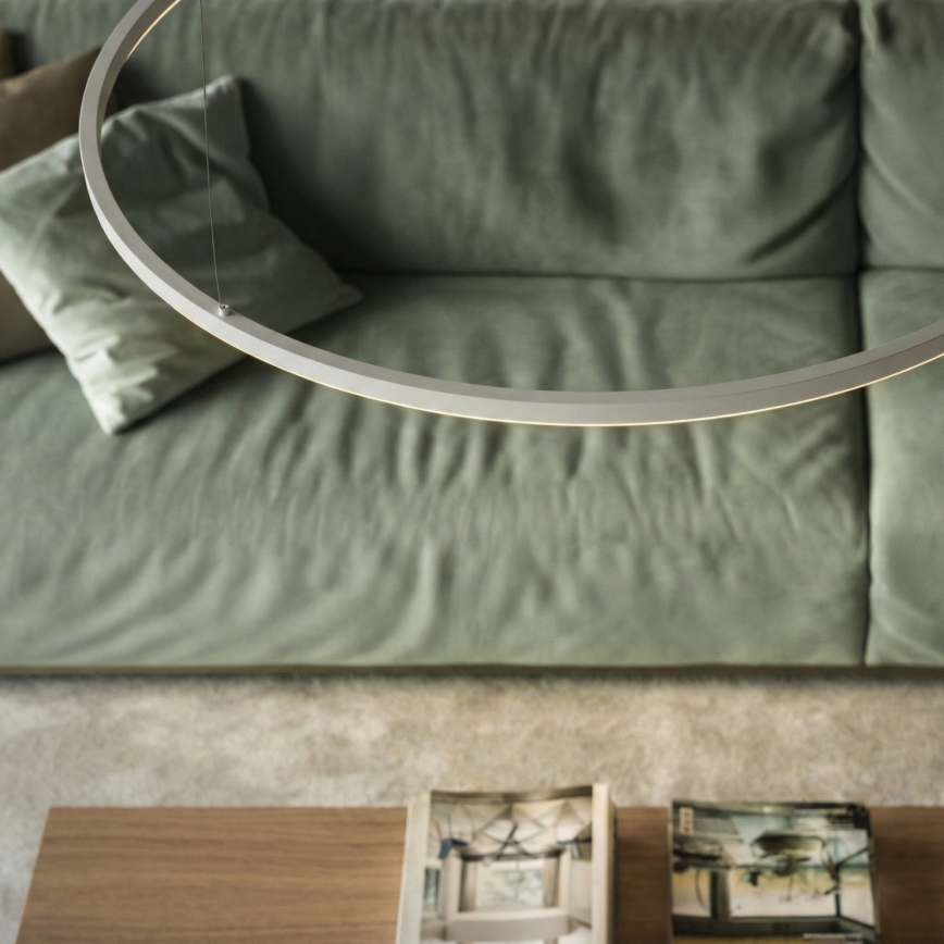 Ideal Lux - stmievateľný LED závesný luster ORACLE SLIM LED/40W/230V 3000K CRI 90 priemer 70 cm biela