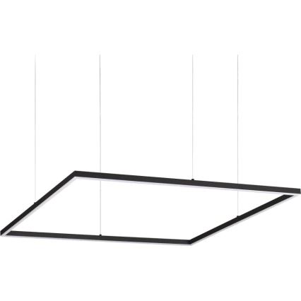 Ideal Lux - LED luster na lane ORACLE SLIM LED/53W/230V 3000K CRI 90 90x90 cm čierny