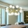 Ideal Lux - Luster na lane NODI 15xE14/28W/230V pr. 105 cm mosadz/biela