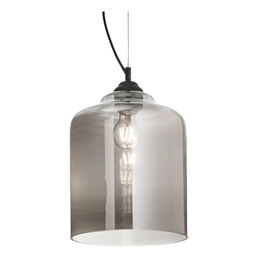 Ideal Lux - Luster na lanku BISTRO 1xE27/60W/230V pr. 24 cm dymová