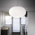 Ideal Lux - Luster na lanku CANDY 1xE27/42W/230V pr. 40 cm biela
