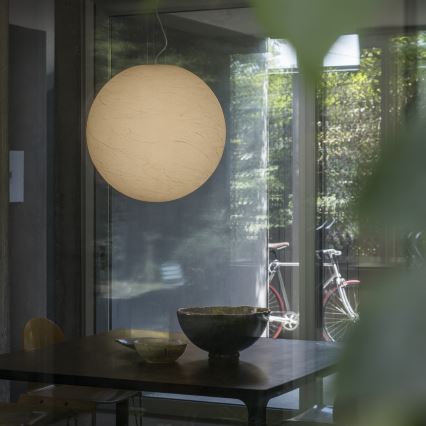 Ideal Lux - Luster na lanku CARTA 1xE27/25W/230V pr. 40 cm biela