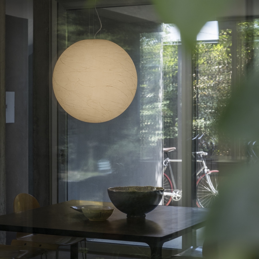 Ideal Lux - Luster na lanku CARTA 1xE27/25W/230V pr. 40 cm biela