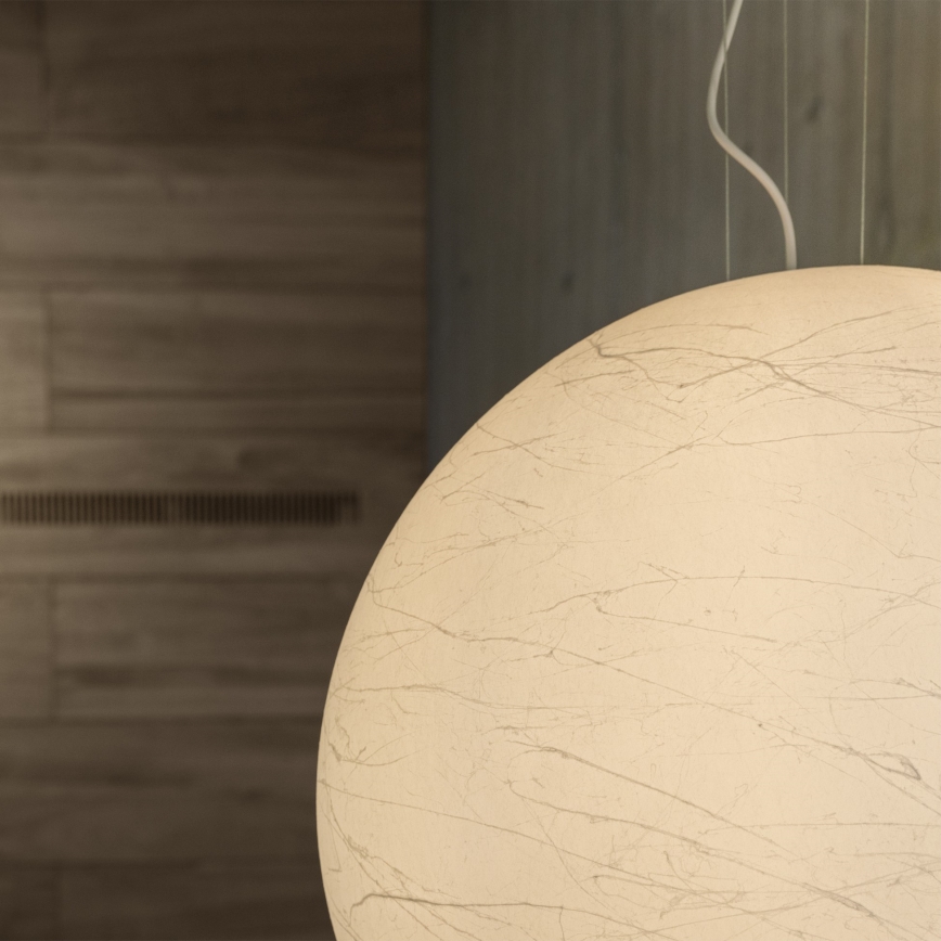 Ideal Lux - Luster na lanku CARTA 1xE27/25W/230V pr. 40 cm biela